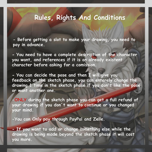 Rights, Rules and conditions